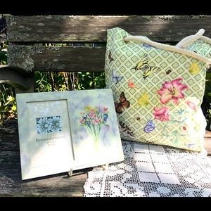 Lenox Butterfly Meadow Tote Bag and Frame